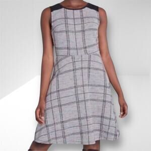 ModCloth Smiling From the Top Dress Size XL Sleeveless Fit Flare Stretch Knit